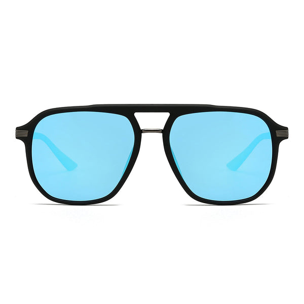 Rectangular polarized oversized mirror driving sunglasses