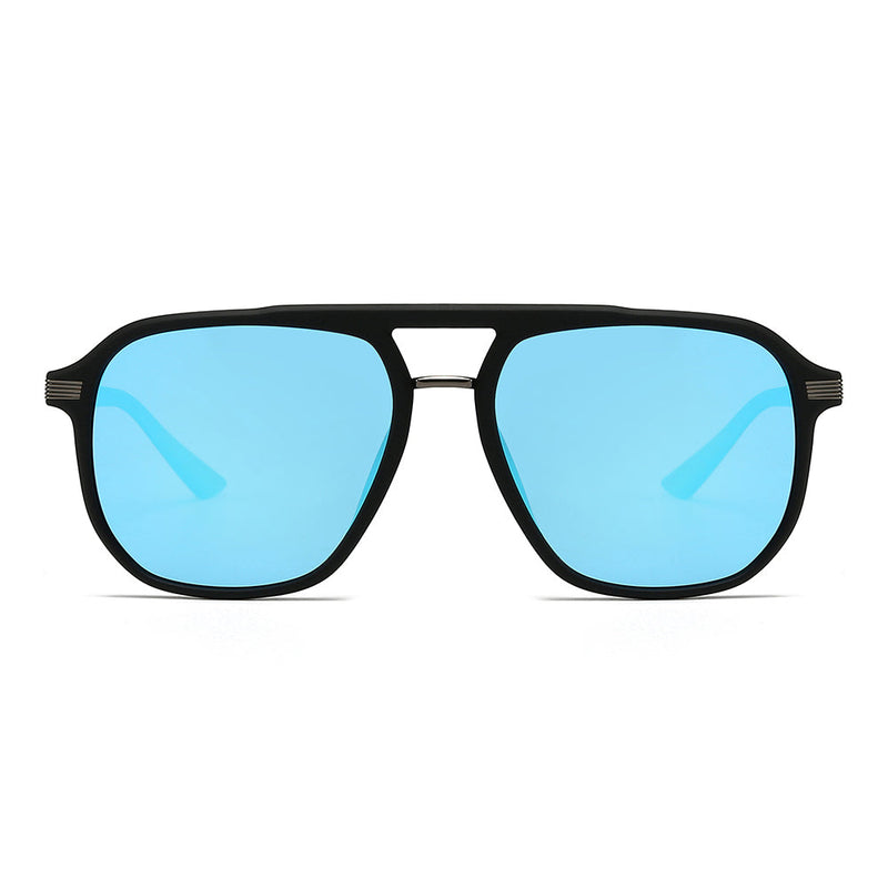 Rectangular polarized oversized mirror driving sunglasses