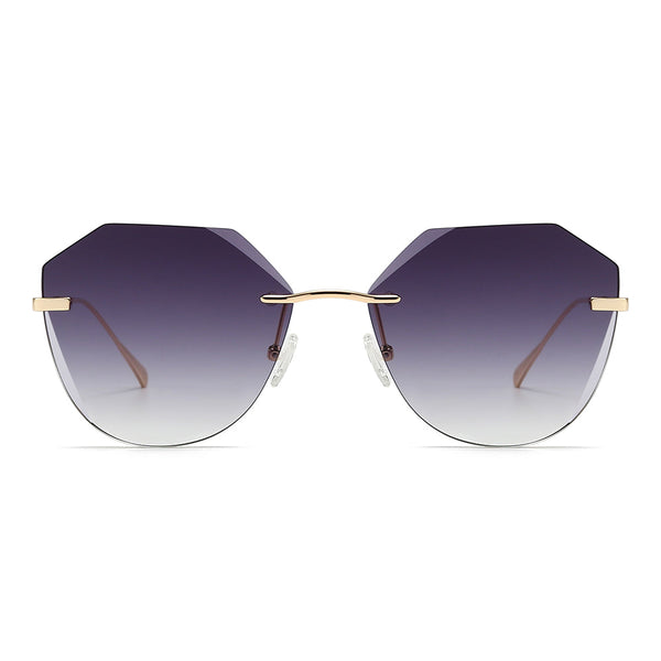 Dollger Irregular Round Tinted Sunglasses