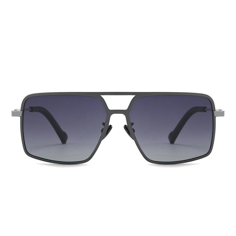 Dollger Titanium Frame Square Aviator Sunglasses