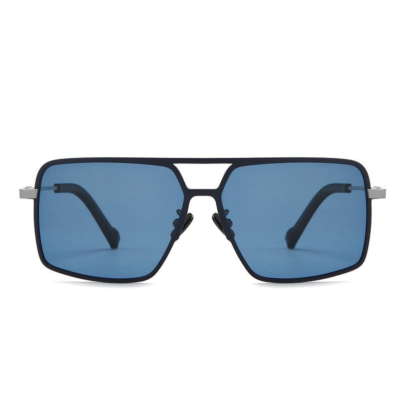 Dollger Titanium Frame Square Aviator Sunglasses