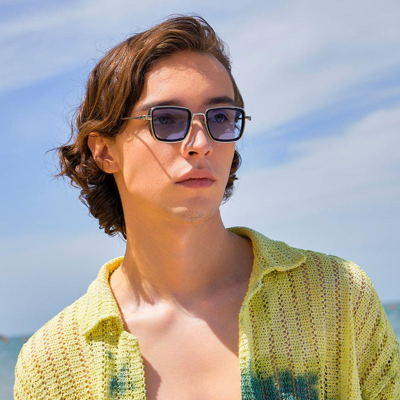 Dollger Metal Square Frame Sunglasses