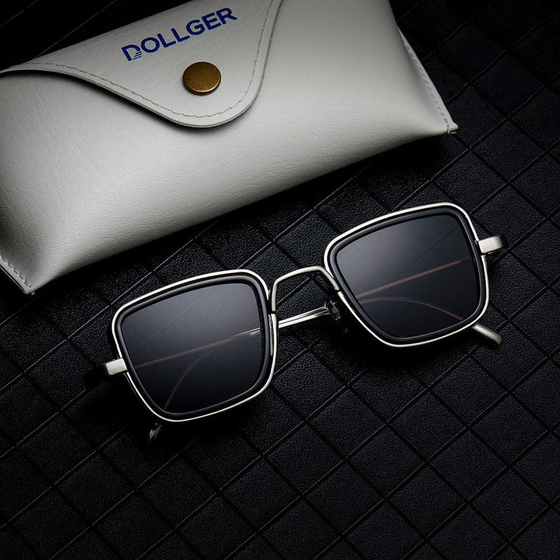 Dollger Metal Square Frame Sunglasses